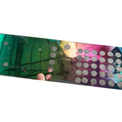 Warna-warni 3mm Berlubang Stainless Steel Lembaran Permukaan Cermin Lubang Bulat