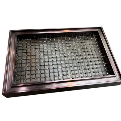 Panel Wire Mesh Hias Stainless Steel Warna Kopi 201 304 316 Grade