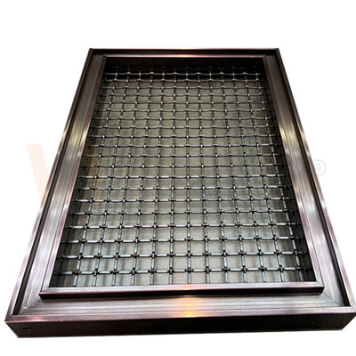Panel Wire Mesh Hias Stainless Steel Warna Kopi 201 304 316 Grade