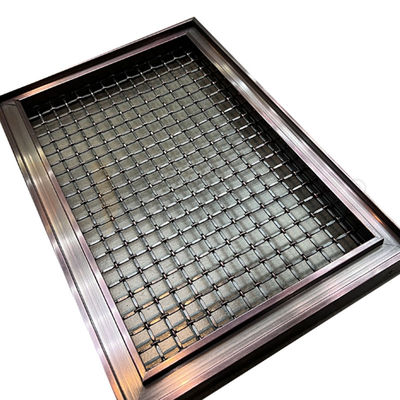 Panel Wire Mesh Hias Stainless Steel Warna Kopi 201 304 316 Grade