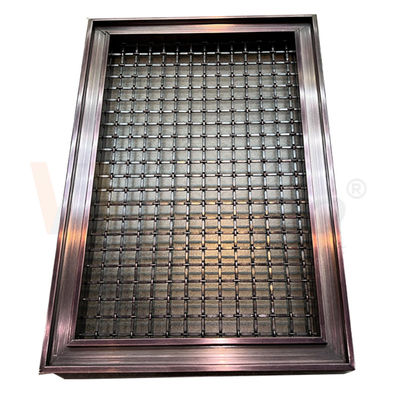 Panel Wire Mesh Hias Stainless Steel Warna Kopi 201 304 316 Grade