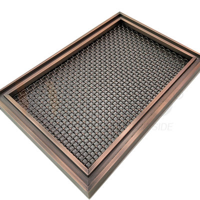 Perunggu Kuning Stainless Steel Dekoratif Wire Mesh AISI 201 304 316 Arsitektur
