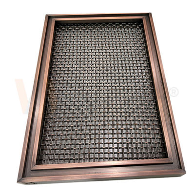 Perunggu Kuning Stainless Steel Dekoratif Wire Mesh AISI 201 304 316 Arsitektur