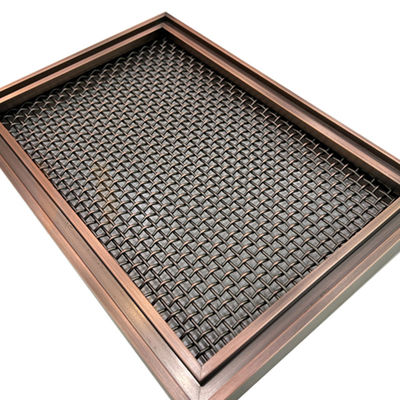 Perunggu Kuning Stainless Steel Dekoratif Wire Mesh AISI 201 304 316 Arsitektur