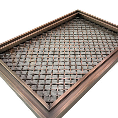 Rhombus Shape Grid PVD Warna Dekoratif Stainless Steel Mesh Untuk Dekorasi Rumah