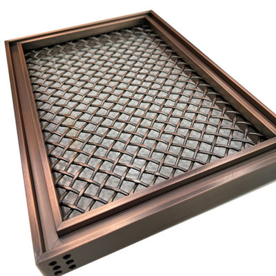 Rhombus Shape Grid PVD Warna Dekoratif Stainless Steel Mesh Untuk Dekorasi Rumah