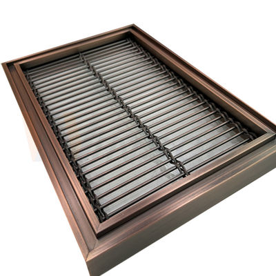 Wire Mesh Dekoratif Stainless Steel Persegi Panjang 0,5-8mm Untuk Dinding Hotel
