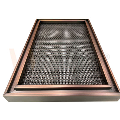Desain Logam Modern Tenunan Polos Wire Mesh Stainless Steel Lapisan PVD 0.5mm-8mm