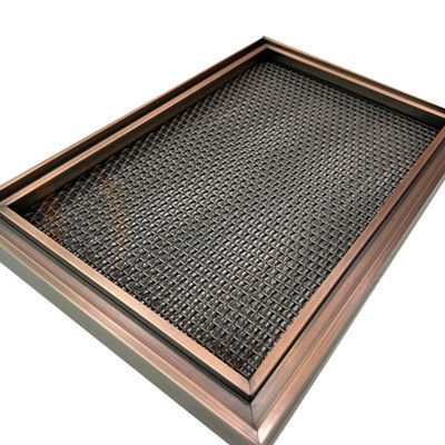 Desain Logam Modern Tenunan Polos Wire Mesh Stainless Steel Lapisan PVD 0.5mm-8mm