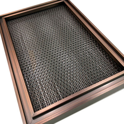 Desain Logam Modern Tenunan Polos Wire Mesh Stainless Steel Lapisan PVD 0.5mm-8mm