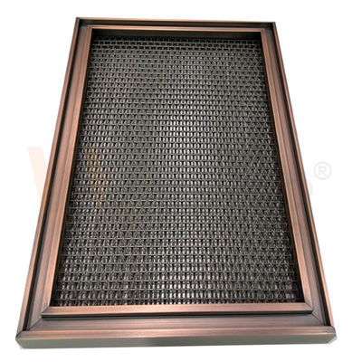 Desain Logam Modern Tenunan Polos Wire Mesh Stainless Steel Lapisan PVD 0.5mm-8mm