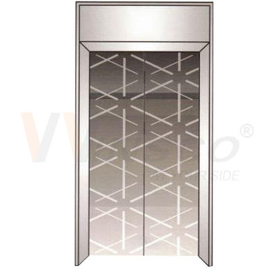 2mm Elevator Stainless Steel Sheet Warna Abu-abu Cermin Selesai Pola Terukir Logam