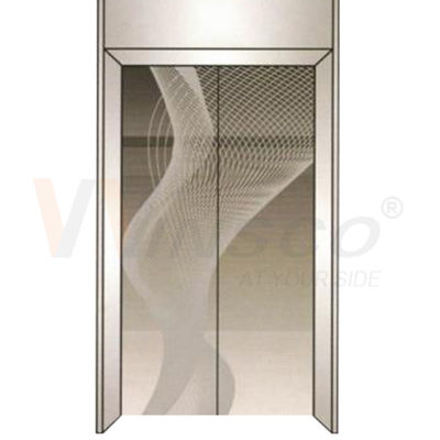 2mm Elevator Stainless Steel Sheet Warna Abu-abu Cermin Selesai Pola Terukir Logam