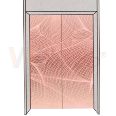 Garis Rambut Kustom Terukir Pola Elevator Lembaran Stainless Steel Warna PVD