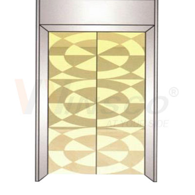 Cermin Etched Elevator Lembaran Stainless Steel Cold Rolled Titanium Gold