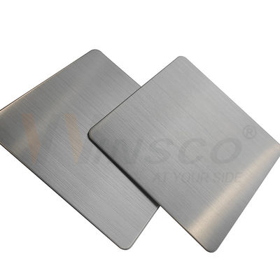 Warna Silver Hairline Stainless Steel Sheet Brushed Finished Grade 201 304 316