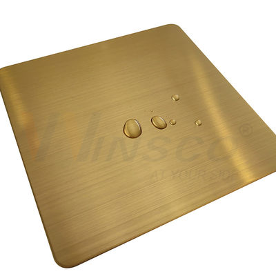 Za Brass Hairline Finish Stainless Steel Warna Emas AFP SS 201 304 316 Sheet