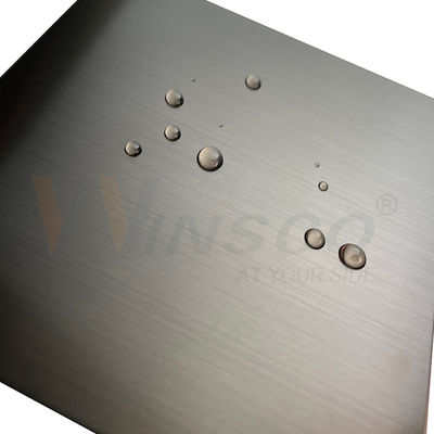 Perunggu Anti Korosi Garis Rambut Stainless Steel AISI 201 304 316 Lembar