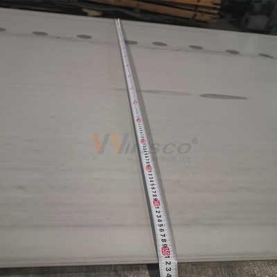 Pengawetan Permukaan Putih 1500mmx6000mm Pelat Canai Panas Stainless Steel