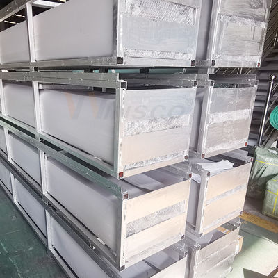 Pipa persegi panjang berlubang dekoratif dari stainless steel