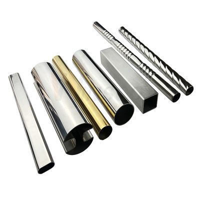 Custom AISI 201 304 316 Stainless Steel Tube Dekoratif - Bentuk bulat persegi panjang persegi panjang oval