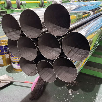 Pemrosesan Non Standar Pipa Stainless Steel Diameter Besar Tp 201 304 316 Round Square Rectangular Industrial Thick