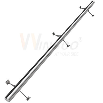 42.4mm 48.3mm 63.5mm Stainless Steel Inox Pipa Bulat Dipoles Matt Berwarna Permukaan Rel Kaki Tabung 201 304 316