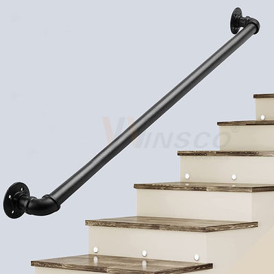 Tangga Modern Kit Ss201 304 316 Stainless Steel Pegangan Pipa Bulat 33.7mm 38mm 40mm 42mm 44mm 50.8mm Diameter