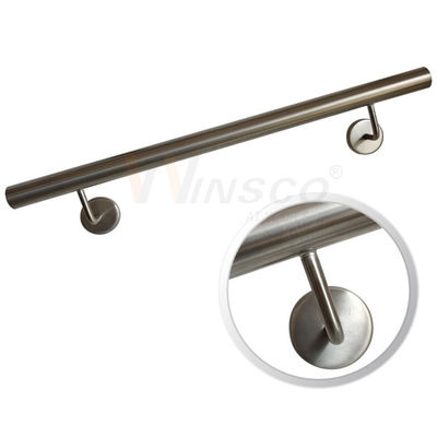 Tangga Modern Kit Ss201 304 316 Stainless Steel Pegangan Pipa Bulat 33.7mm 38mm 40mm 42mm 44mm 50.8mm Diameter