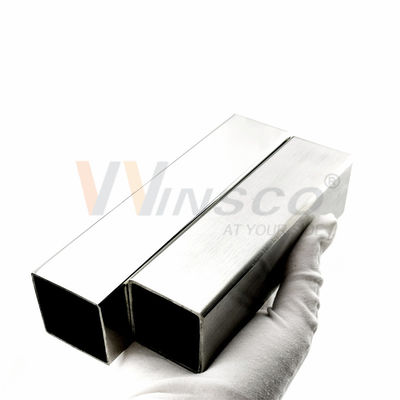 600 Grit Polished Stainless Steel Square Tube AISI 201 304 untuk aplikasi dekoratif