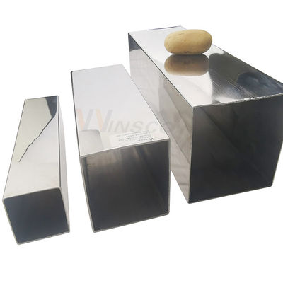 TUBO CUADRADO BRILLANTE POLISH 600 CALIDAD 201 304 Grade Decorativo Inox Pipa Stainless Steel Persegi