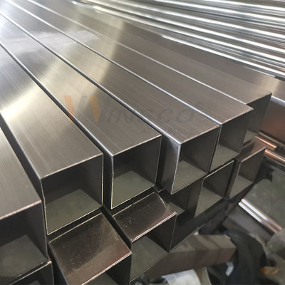 TUBO CUADRADO BRILLANTE POLISH 600 CALIDAD 201 304 Grade Decorativo Inox Pipa Stainless Steel Persegi