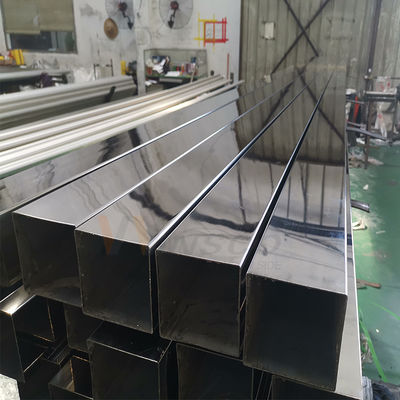 TUBO CUADRADO BRILLANTE POLISH 600 CALIDAD 201 304 Grade Decorativo Inox Pipa Stainless Steel Persegi