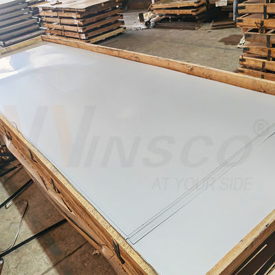 SUS 316 316L 8Ftx4Ftx0.9mm SS Lantai Lapisan Gelas Layout 2B Permukaan Stainless Steel 1220mmx2440mm Lembar