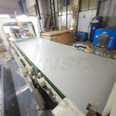 304 304L Kelas 0.5mm Tepi 2500mmx1250mm Stainless Steel Mill Edge Sheet 2B Selesai