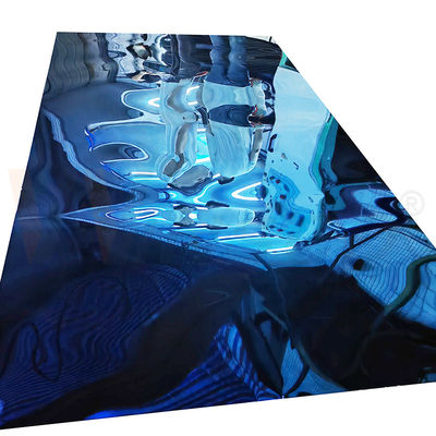 8K Surface Mirror Stainless Steel Color Sheet Sapphire Blue Inox Plate SUS 304 304L