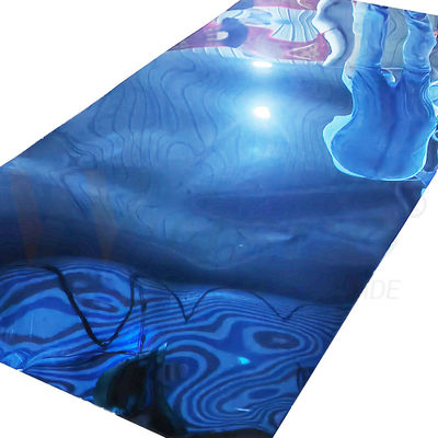 AISI 316 316L Sapphire Blue Color Coated Stainless Steel Sheet Mirror Finish Sesuaikan Ketebalan