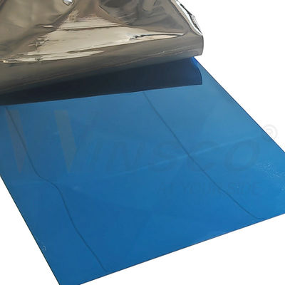 Lembaran Inox Cermin Biru Safir 1250mmx2500mm 304 304L, Pelat Baja Tahan Karat Berwarna PVD