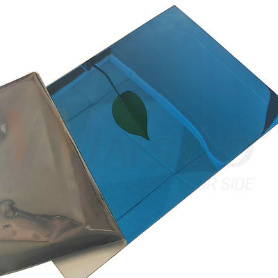 SS 201 Lembar stainless steel digulung dingin 1.2mm 1.5mm Sapphire Blue Mirror Selesai