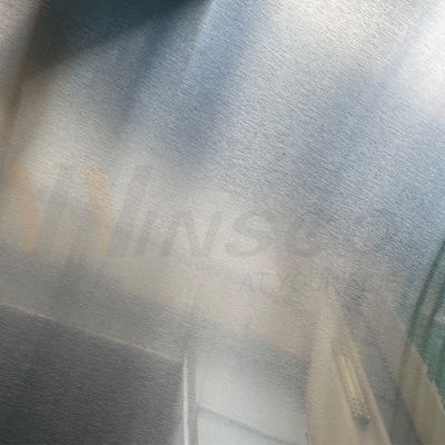 AISI 201 Plat logam tak beroksi No.4 4N #4 Lembar stainless steel satin selesai