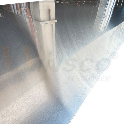 Toleransi kecil 304 304L Kelas 1250mmx2500mm Mill Edge No.4 Satin Stainless Brushed Steel Metal Sheet