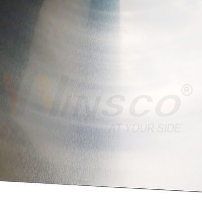 SS 316 Tekstur tebal Lembar logam tak bernoda 1500mmx3000mm Lembar baja tahan karat No.4 #4 Disikat Selesai