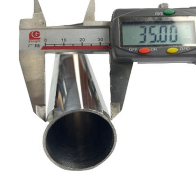 0.4mm-3.0mm Mirror Satin Surface 1 3/8 '' Inox Metal Tube 201 304 316 Grade 35mm Dia Stainless Steel Round Pipe