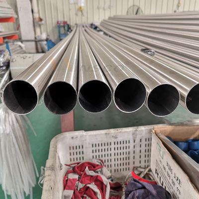 0.8mm-3.0mm Ketebalan Satin Inox Handrail Pipe SS 201 304 316 Mirror 48.3mm OD stainless steel Round Tube