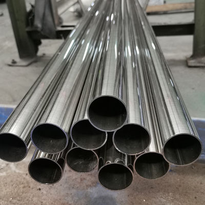 SS 201 304 316 Cermin 0.8mm-3.0mm Ketebalan 2' 'Stainless Steel Railing Pipe 50.8mm Satin Las Inoks Tabung Bulat