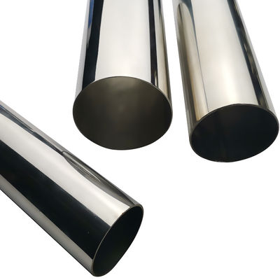 201 304 316 Kelas 2 1/4 '' Mirror Stainless Steel Welded Tube 57mm OD 1.2mm-3.5mm Ketebalan Inox Round Pipe