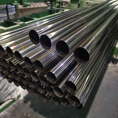 201 304 316 Kelas 2 1/4 '' Mirror Stainless Steel Welded Tube 57mm OD 1.2mm-3.5mm Ketebalan Inox Round Pipe