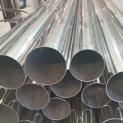 63.5mm 2 1/2' SS 201 304 316 Stainless Steel Round Tube Permukaan Satin 1.2mm-3.5mm Ketebalan Inox Pipe Welded Mirror