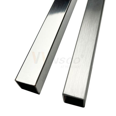 0.4mm-1.2mm Ketebalan 6M Panjang Stainless Steel Square Tube 10mmx10mm Ukuran AISI 201 304 316 Inox Metal Pipe