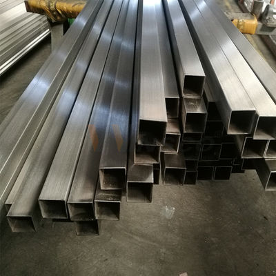 SUS 201 304 316 20mmx20mm Ukuran Stainless Steel Square Pipe 0.6mm-2.0mm Tembok Ketebalan Inoks Tube Mirror Permukaan Satin